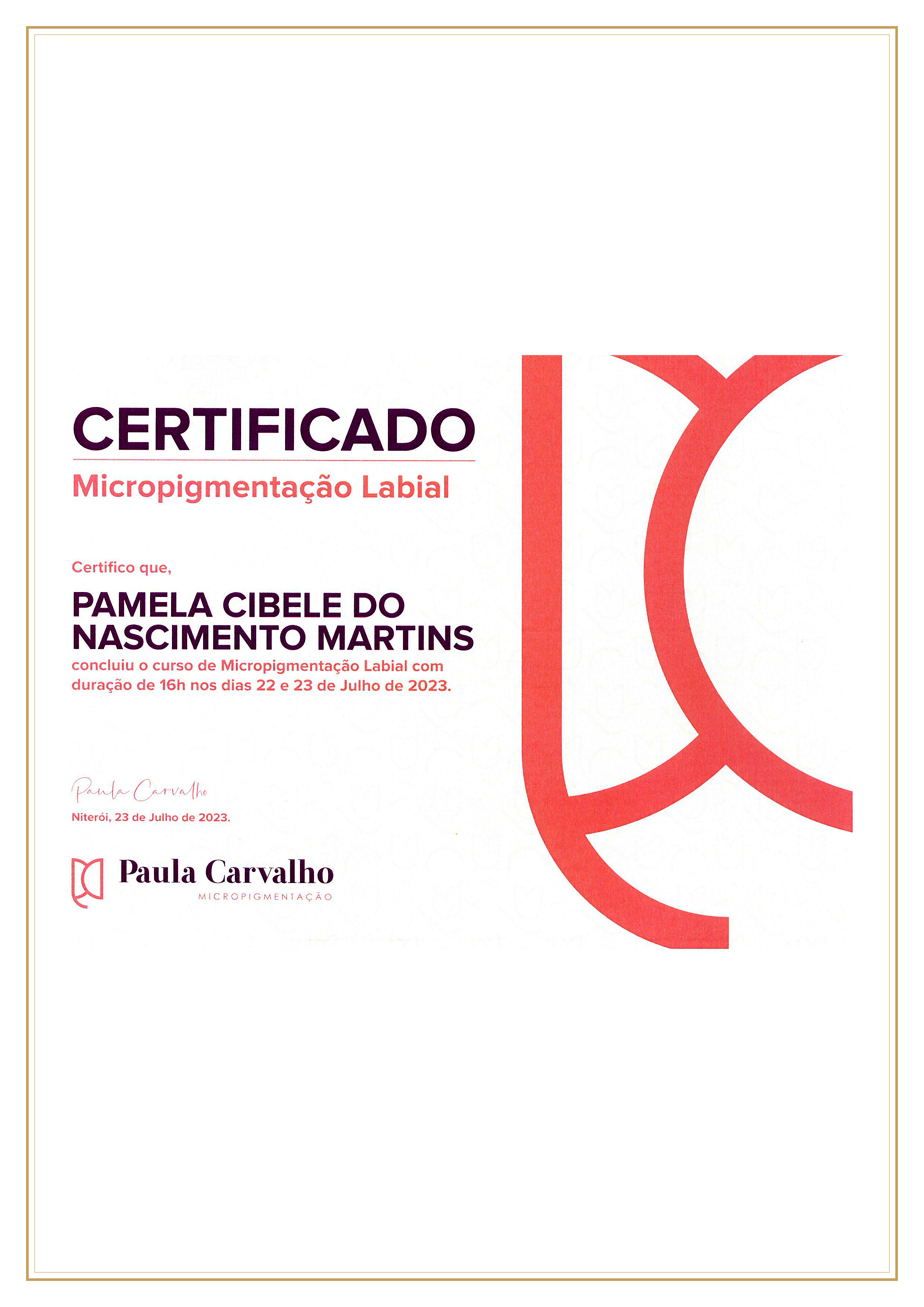 Certificat Micropigmentation Labiale